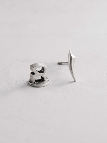 Boucles d'oreilles 'FANG' REYTEL en argent