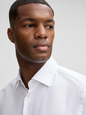 STRELLSON Slim fit Zakelijk overhemd 'Santos' in Wit
