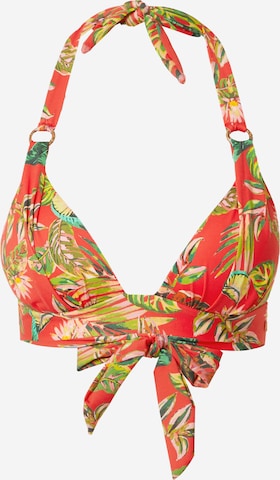 Banana Moon Triangle Bikini top in Red: front