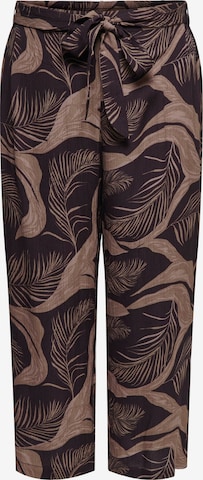 ruda ONLY Carmakoma Plačios klešnės Klostuotos kelnės 'CARVILMA': priekis