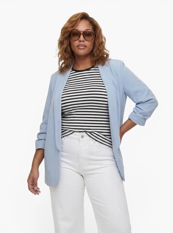 Blazer 'PCBOSS' di PIECES Curve in blu: frontale
