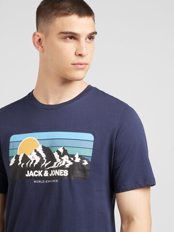 JACK & JONES Bluser & t-shirts 'JJPEAK' i blå