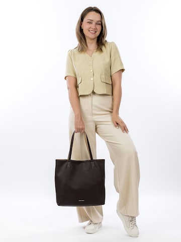 Shopper ' E&N Eva ' di Emily & Noah in marrone: frontale
