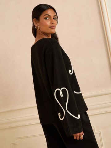 love & roses Sweater in Black