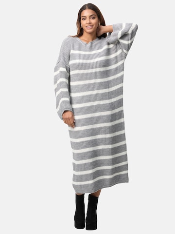 Elara Strickkleid in Grau