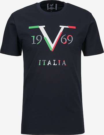 T-Shirt 'Pedro' 19V69 ITALIA en bleu : devant