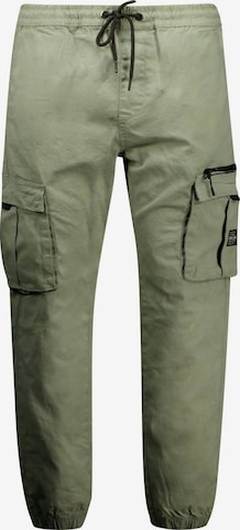 Effilé Pantalon cargo 'Monroe' Deeluxe en vert : devant