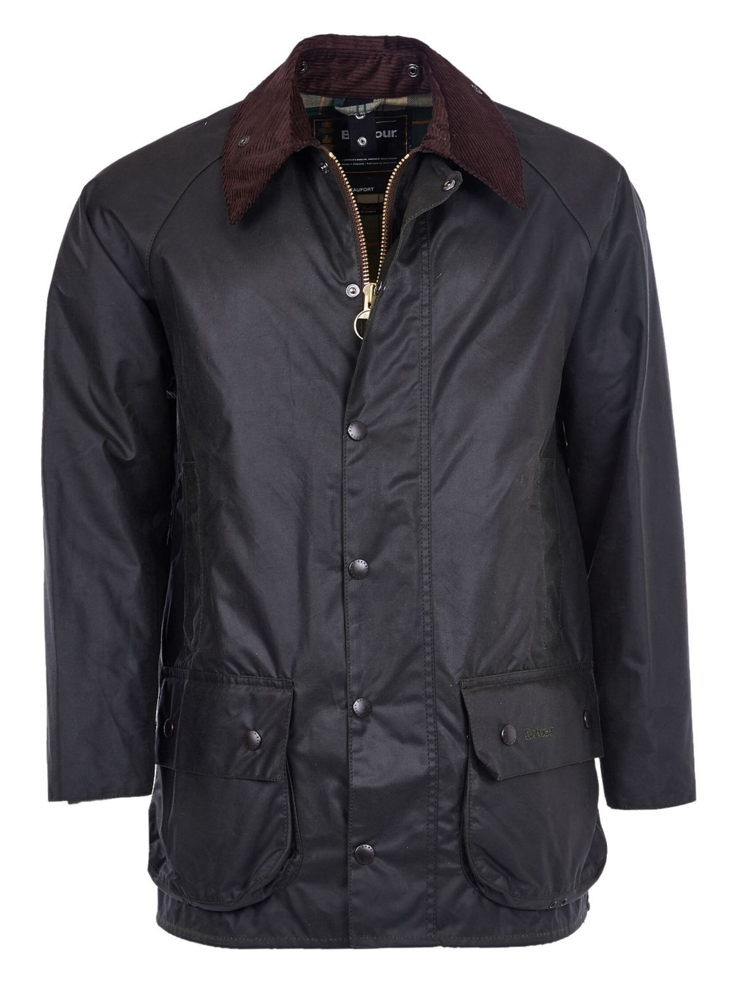 Barbour Winterjas 'Beaufort' in Groen: voorkant