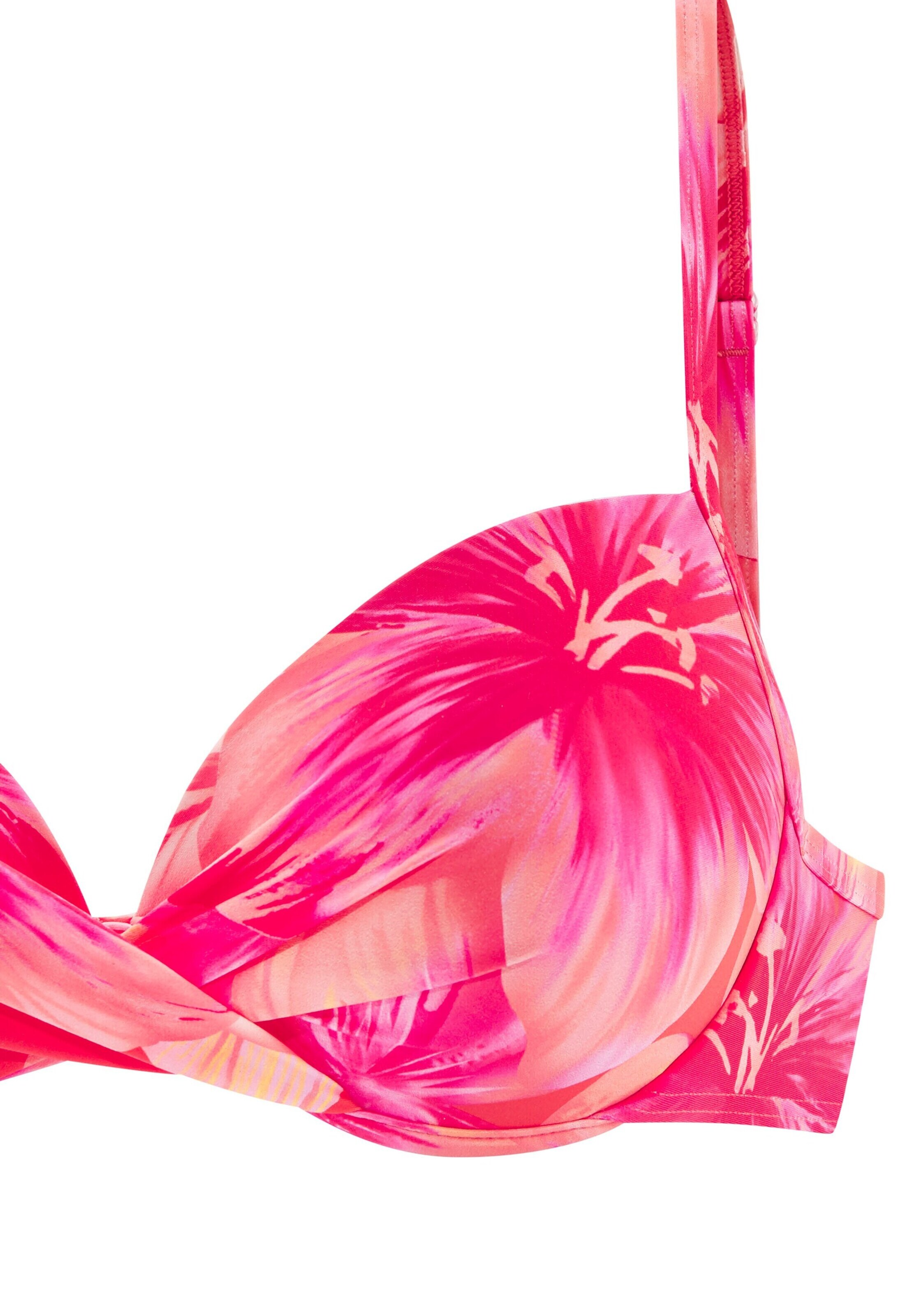 s.Oliver Push-up Bikini Top in Red