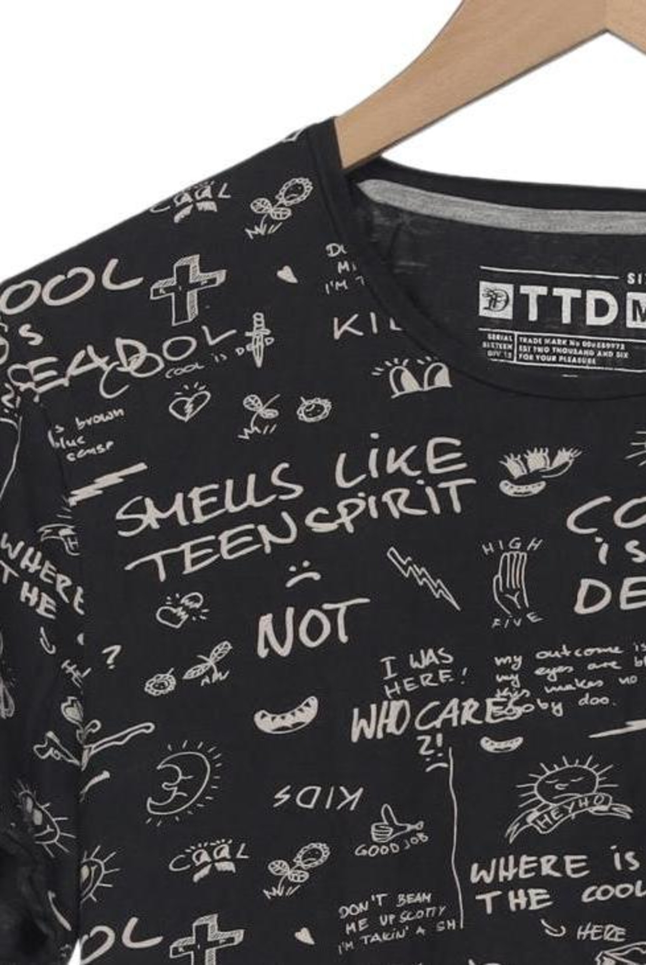 TOM TAILOR DENIM T-Shirt M in Schwarz