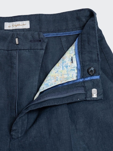 Flared Pantaloni con pieghe 'Marlene 7692' di W. Wegener in blu