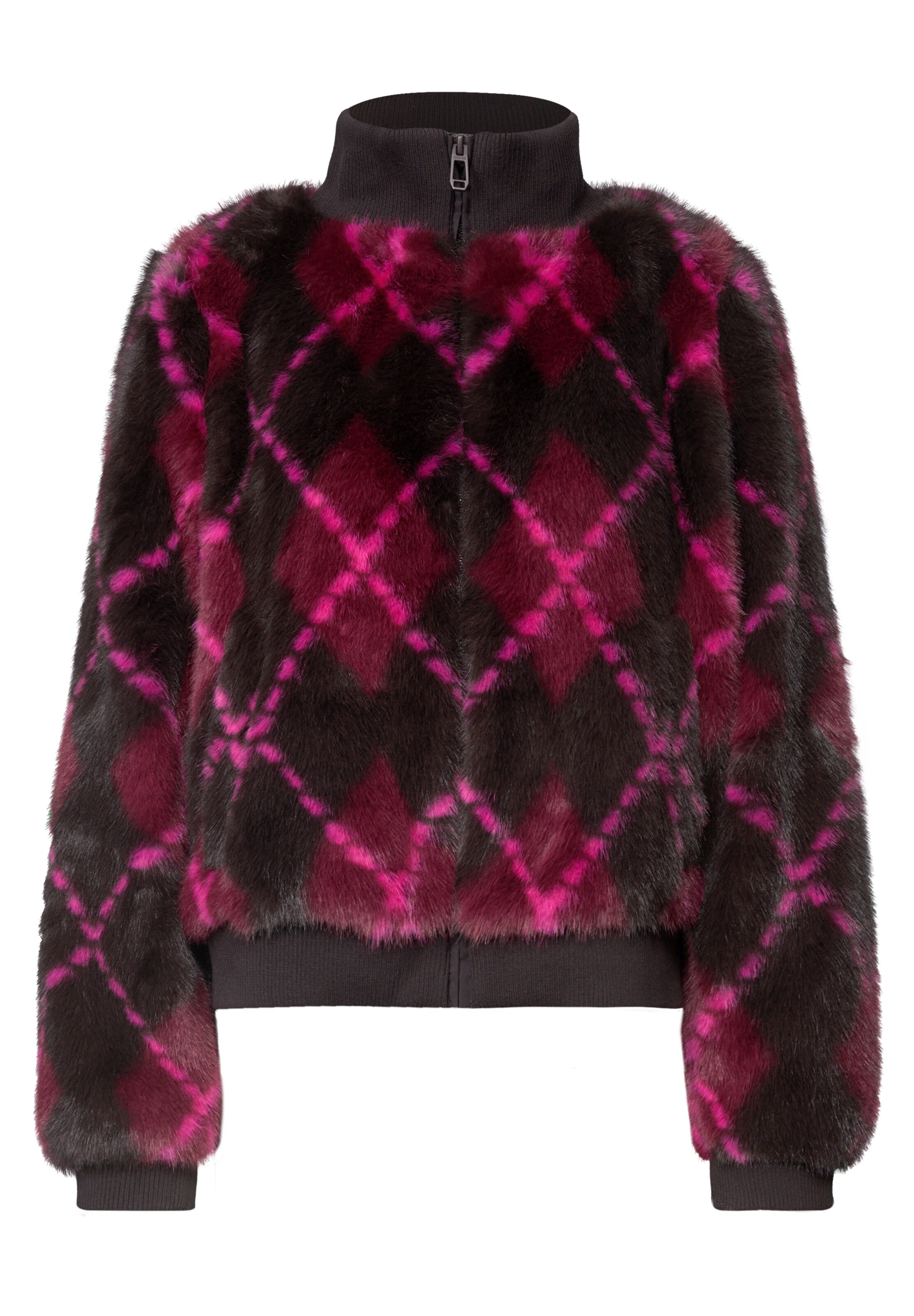 Street One Studio Between-Season Jacket in XS in Dark brown / Pink, Item view