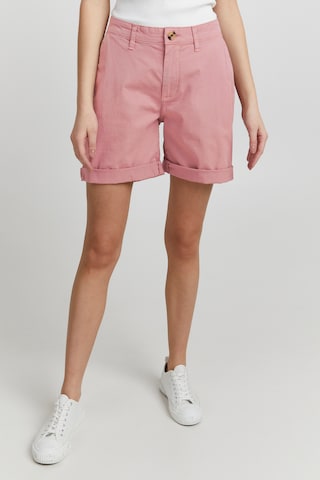 Oxmo Regular Pants 'Charline' in Pink: front