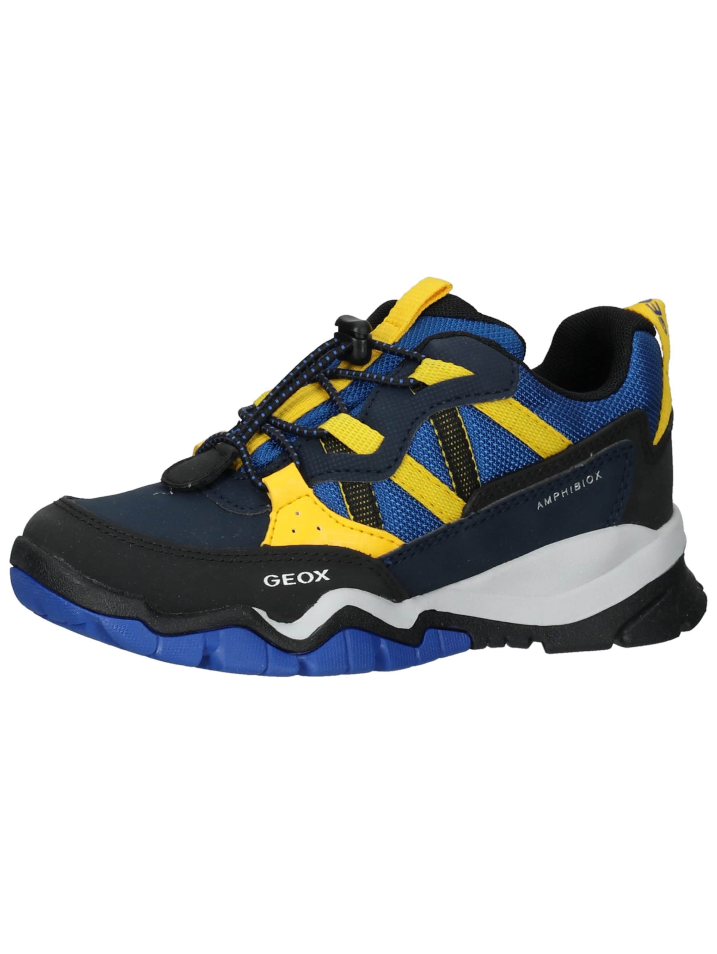 GEOX Trainers in 28 in Blue / Yellow / Black / White, Item view