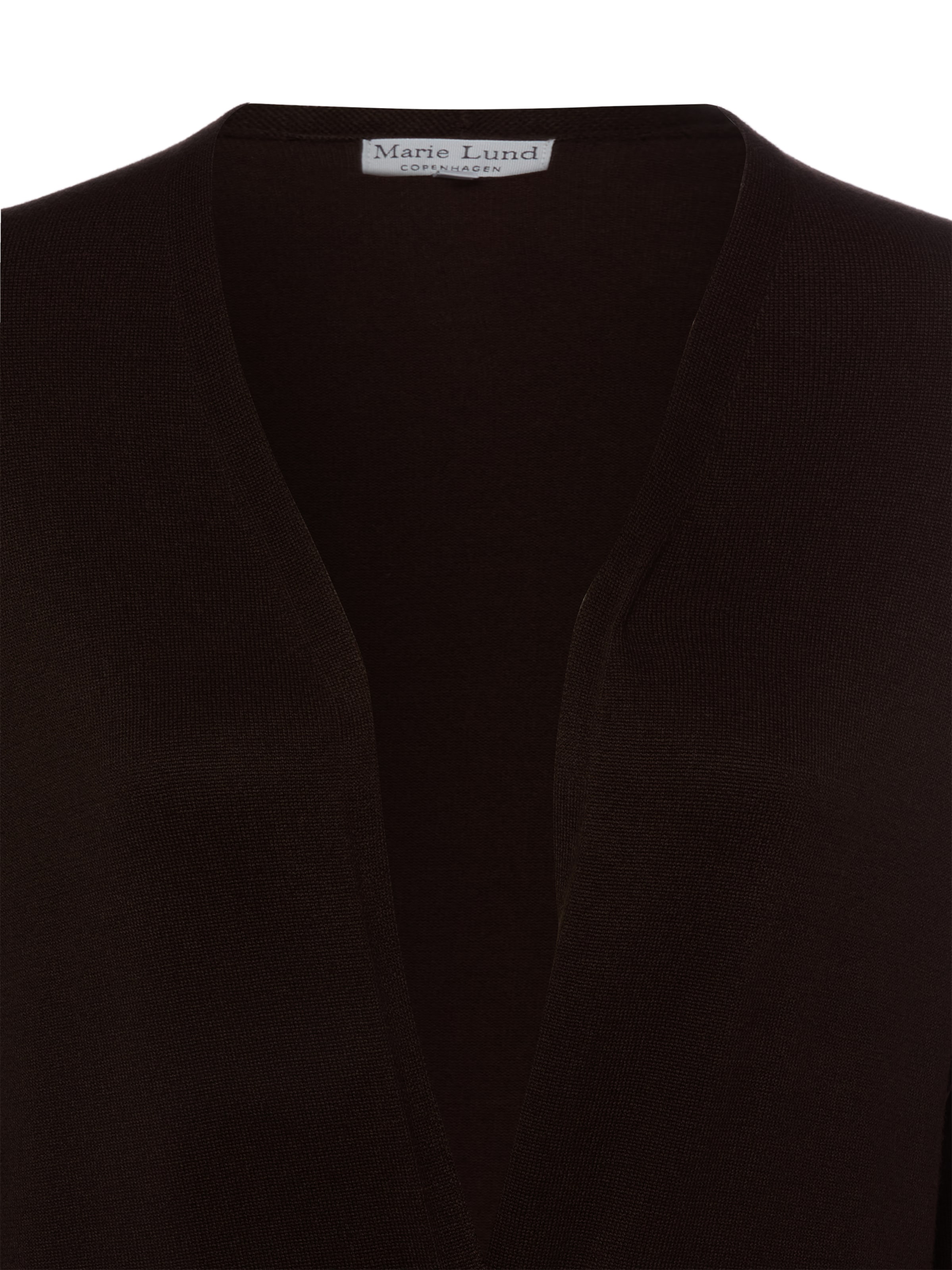 Marie Lund Knit Cardigan in Brown