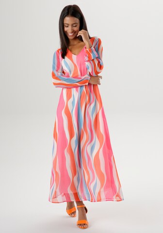 Aniston SELECTED Sommerkleid in Orange: Vorderseite