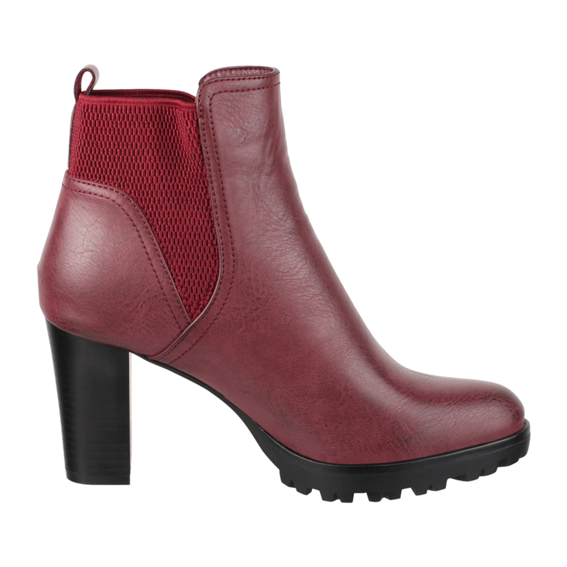 Elara Ankelstøvler i rød