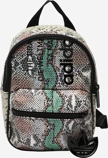 Rucsac ADIDAS ORIGINALS pe maro deschis / gri închis / verde deschis / negru / alb, Vizualizare produs