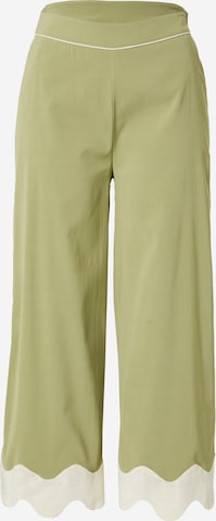 Katy Perry exclusive for ABOUT YOU Boot cut Pants 'Nora' in Beige: front