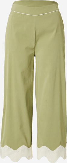 Katy Perry exclusive for ABOUT YOU Pants 'Nora' in Beige / Green, Item view