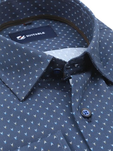 Suitable Slim fit Overhemd in Blauw