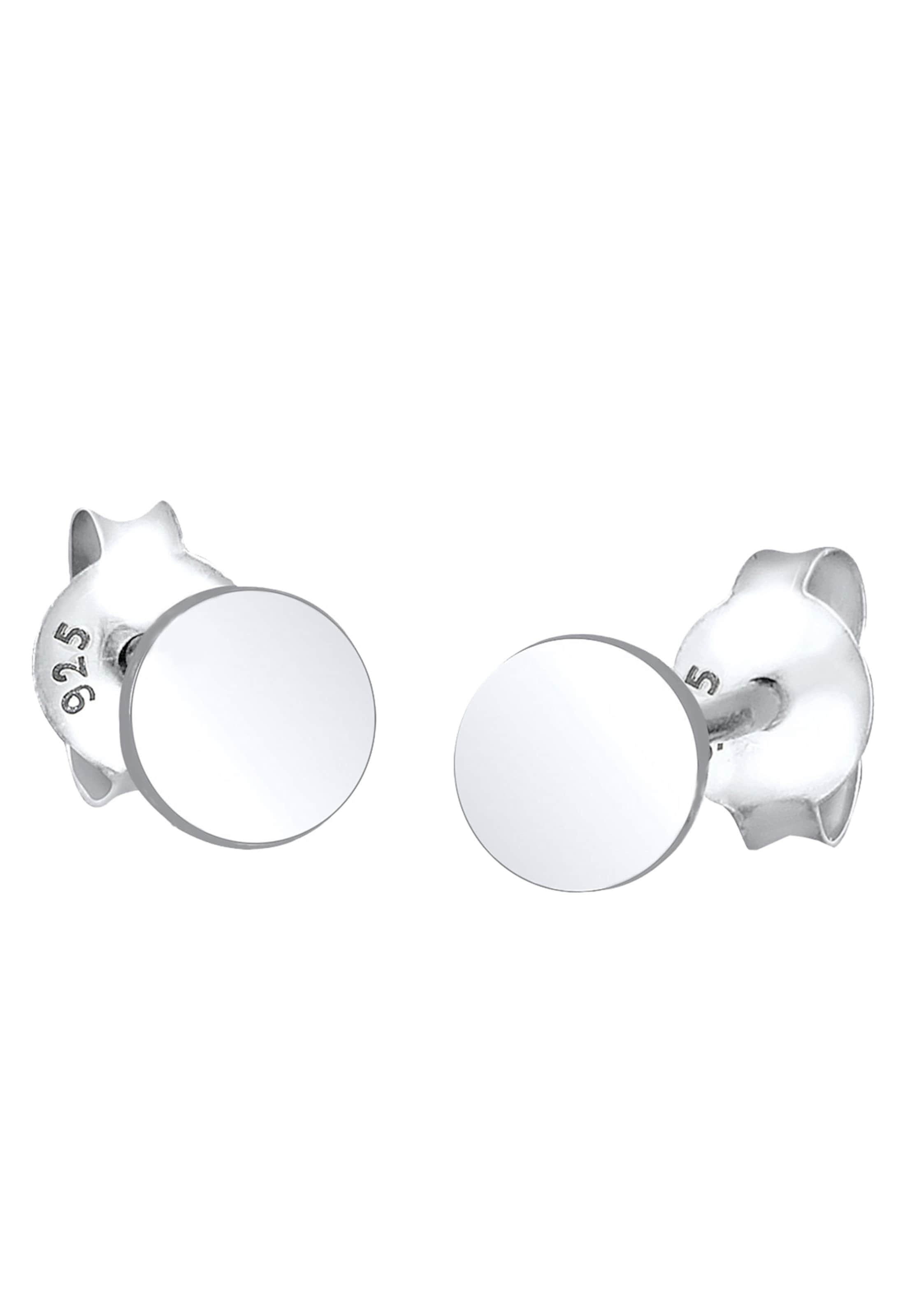 Boucles d'oreilles 'Geo' ELLI en argent : devant
