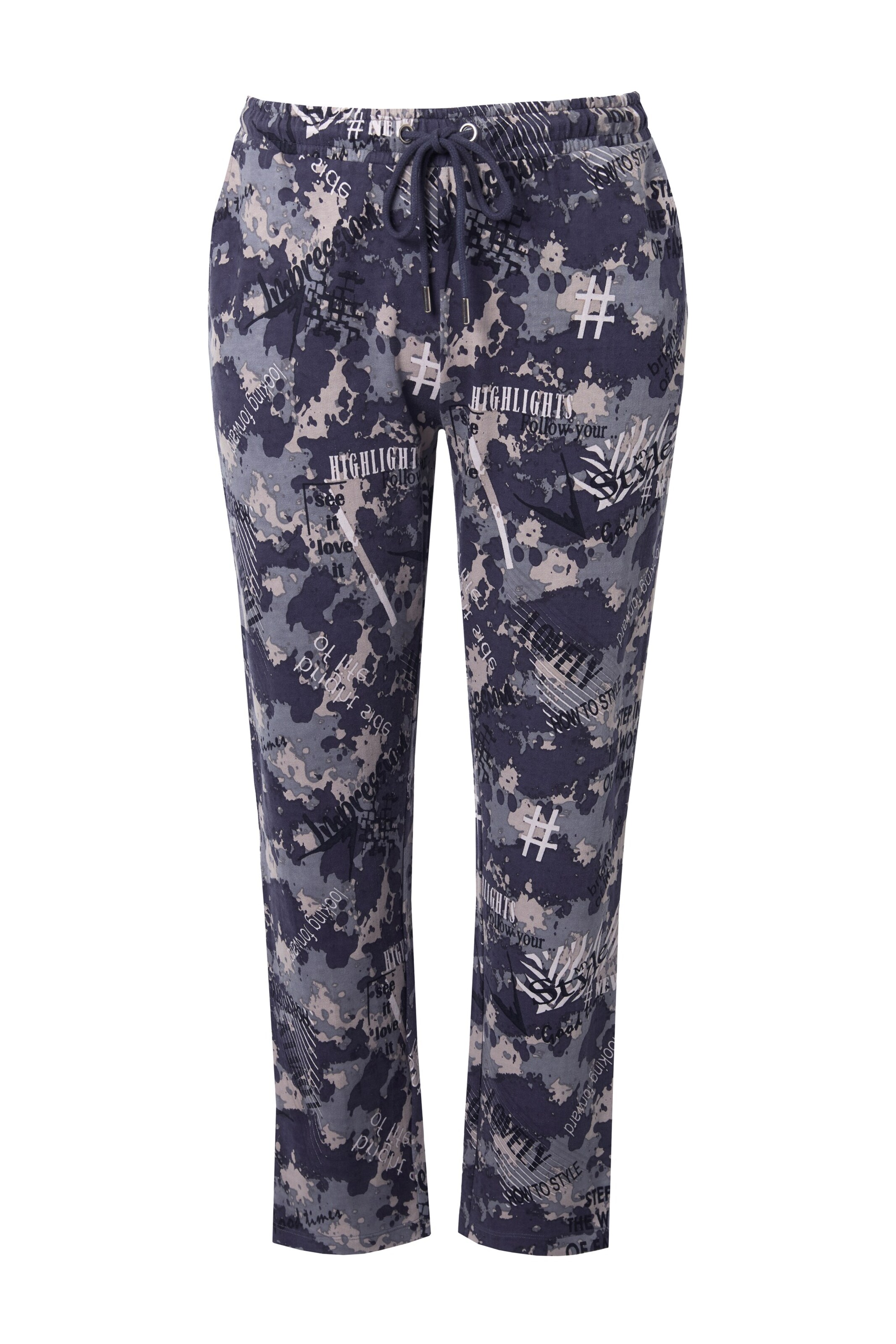 Angel of Style Slimfit Broek in Grijs: voorkant
