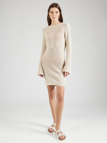 SISTERS POINT Knitted dress 'LEBIA' in Beige: front