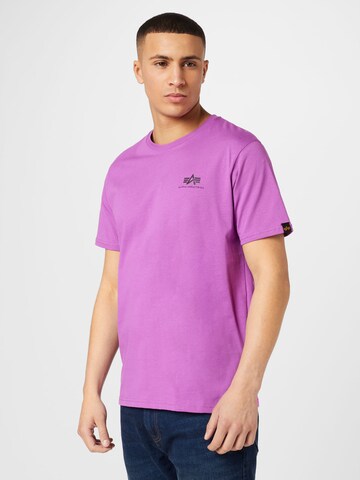 ALPHA INDUSTRIES Regular fit T-shirt i lila: framsida