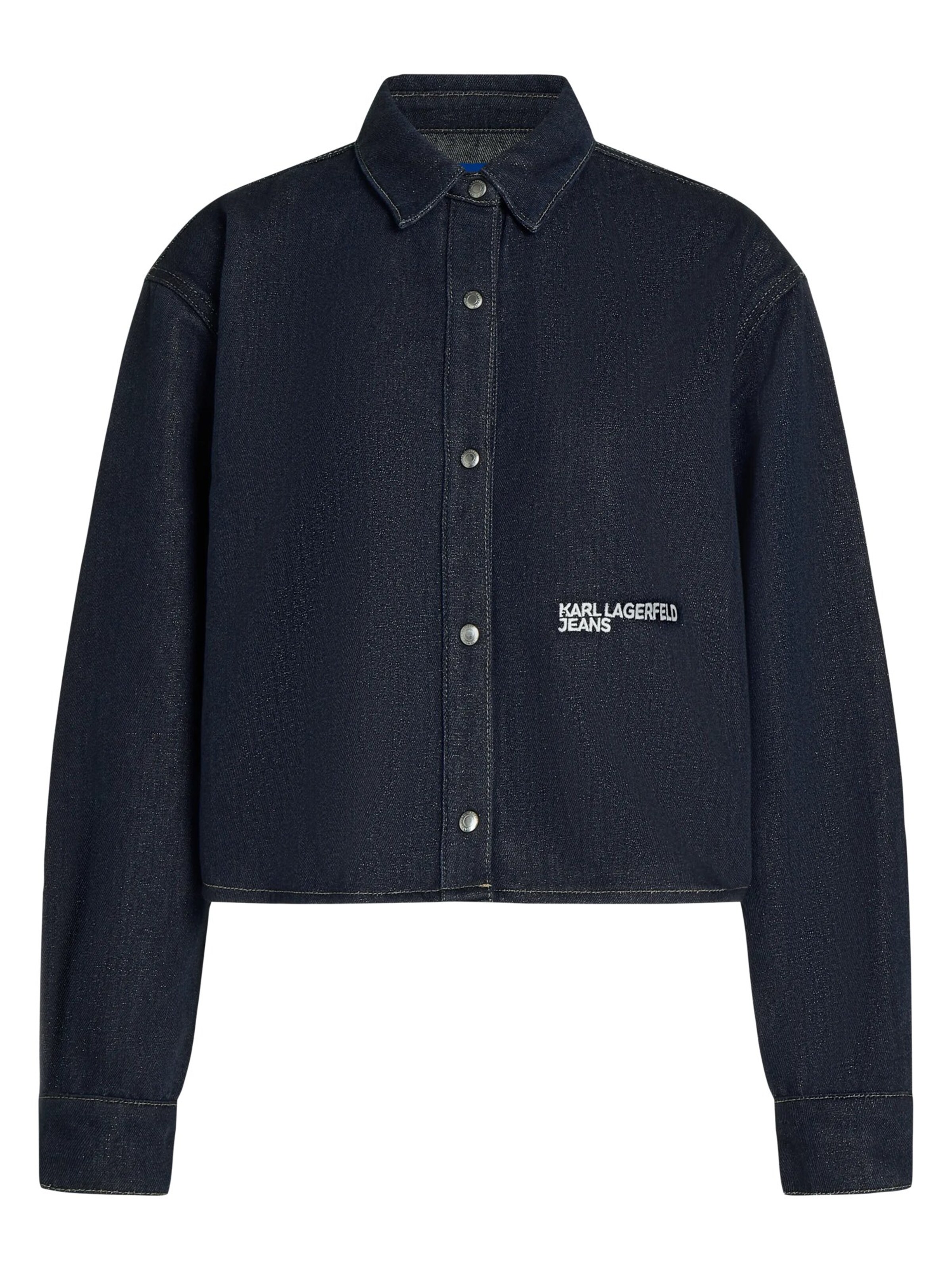 KARL LAGERFELD JEANS - Blusa em azul: frente