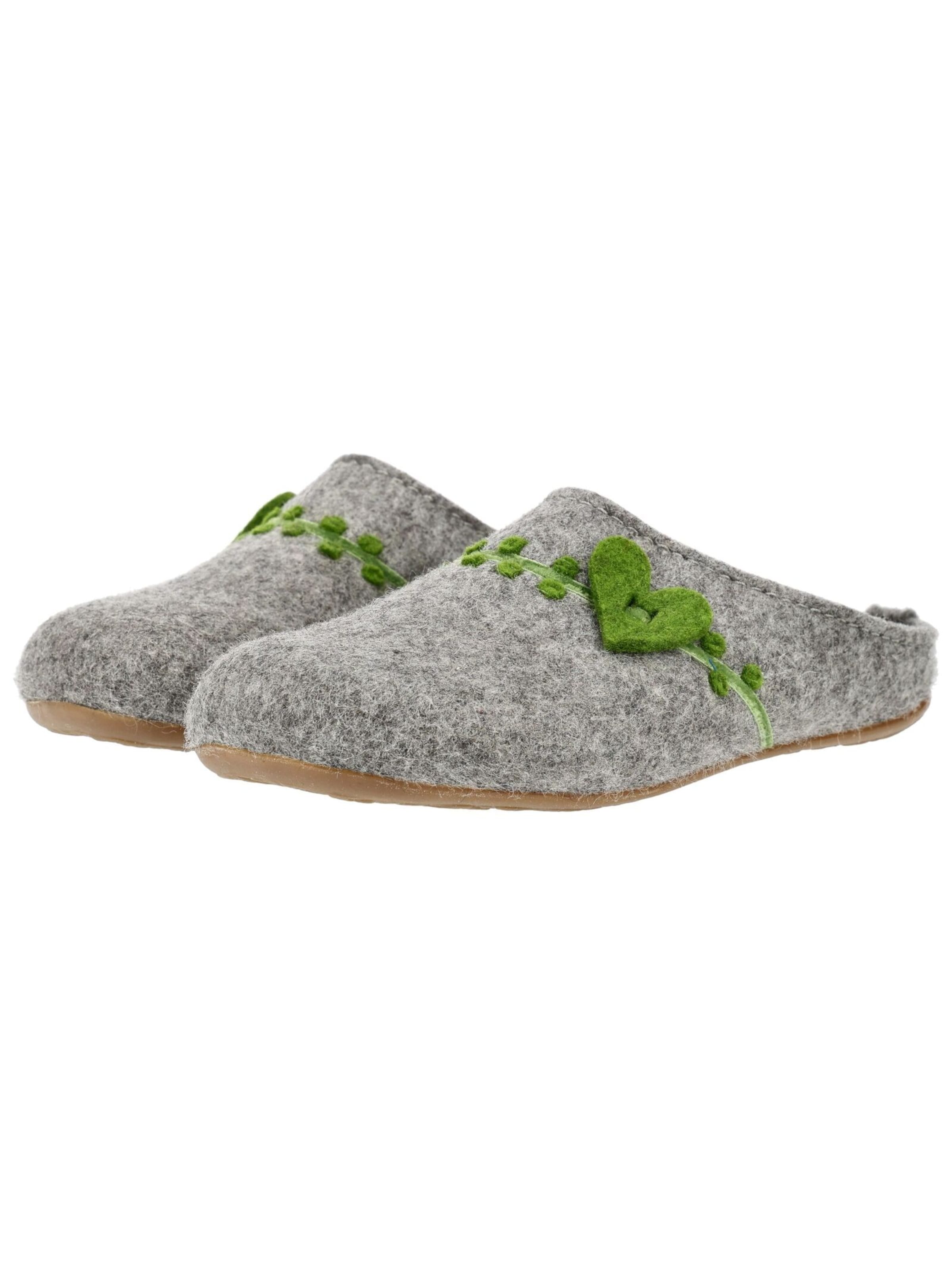 Pantoufle HAFLINGER en gris