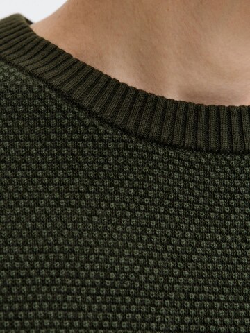 JACK & JONES Trui 'JJEGlobe' in Groen