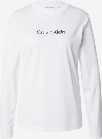 T-shirt Calvin Klein en blanc : devant