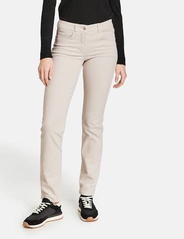 GERRY WEBER Slim fit Jeans 'SOL꞉INE' in Beige: front