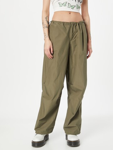 ONLY Loosefit Kalhoty 'FRANCHES' – zelená: přední strana