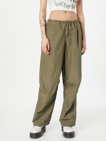 Loosefit Pantalon 'FRANCHES' ONLY en vert : devant