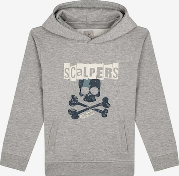 Scalpers Sweatshirt 'Pistols' in Grey: front