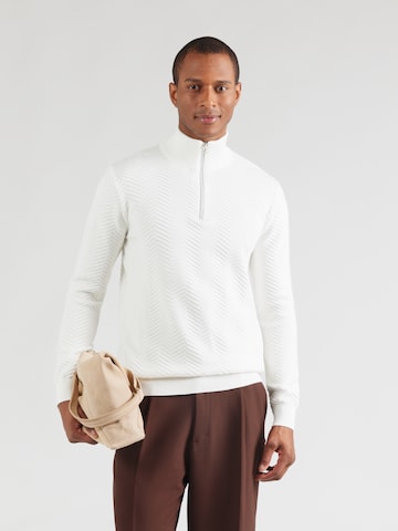 Kronstadt Pullover 'Carlo' in Weiß: Vorderseite