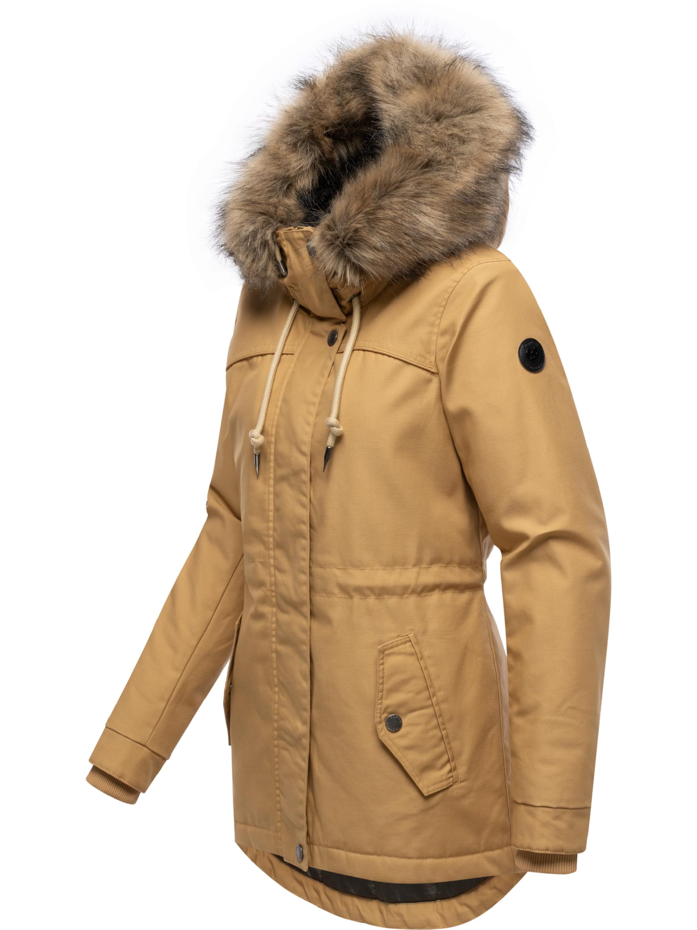 Ragwear Winterparka 'Tawny Short' in Braun