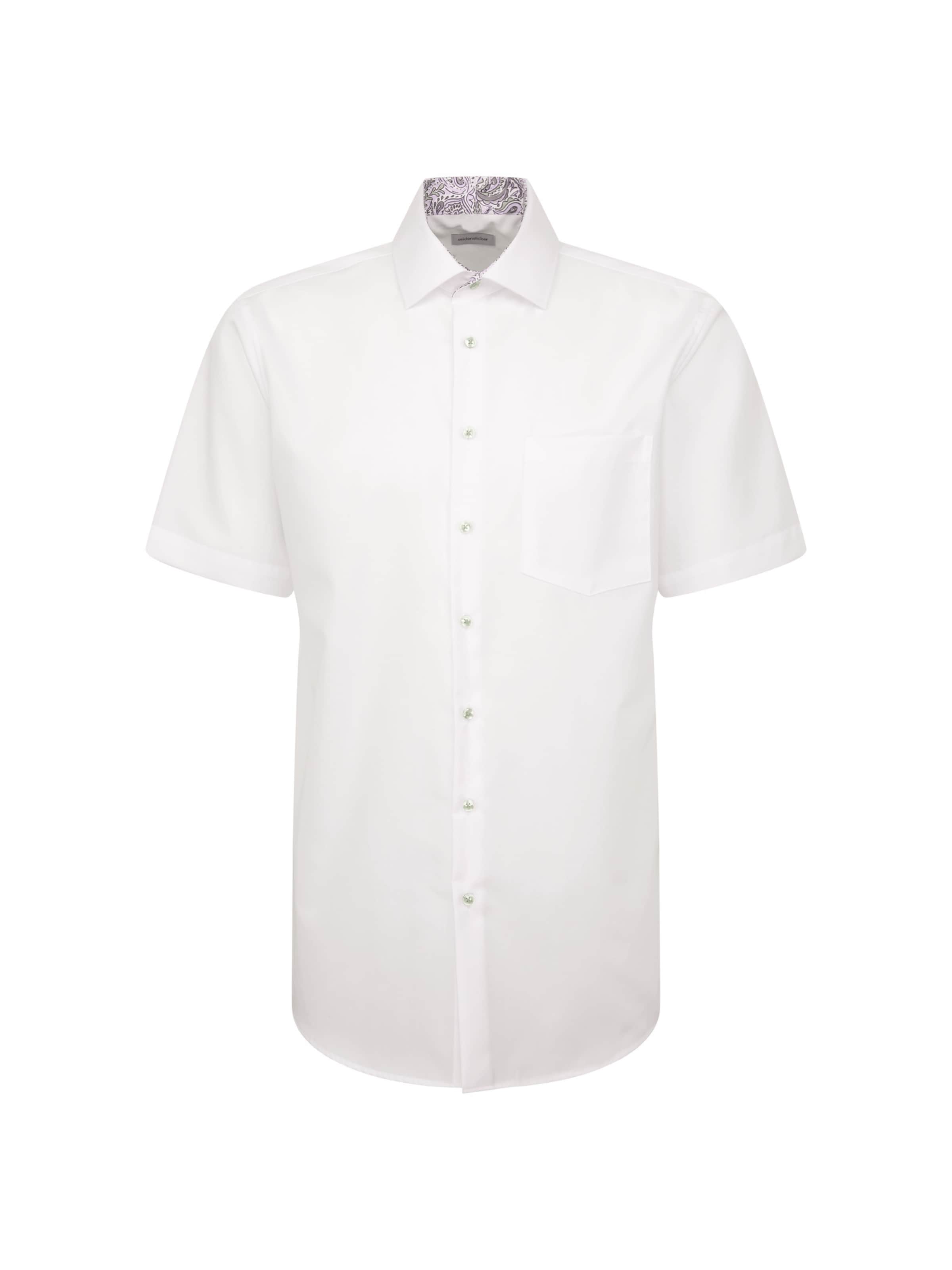 SEIDENSTICKER Regular fit Zakelijk overhemd 'Smart Essentials' in Wit: voorkant