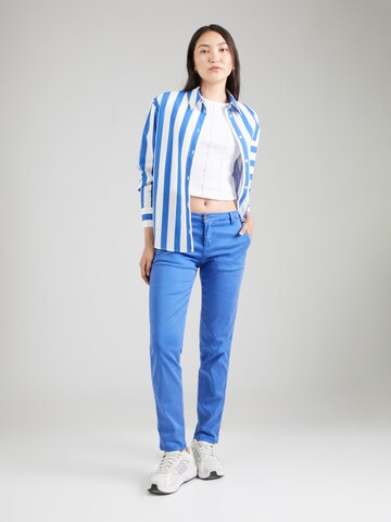 Coupe slim Pantalon chino BONOBO en bleu