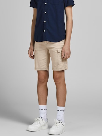 Jack & Jones Junior تقليدي سراويل 'Joe' بلون بيج: الأمام