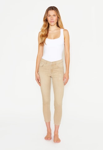 Coupe slim Jean Angels en beige