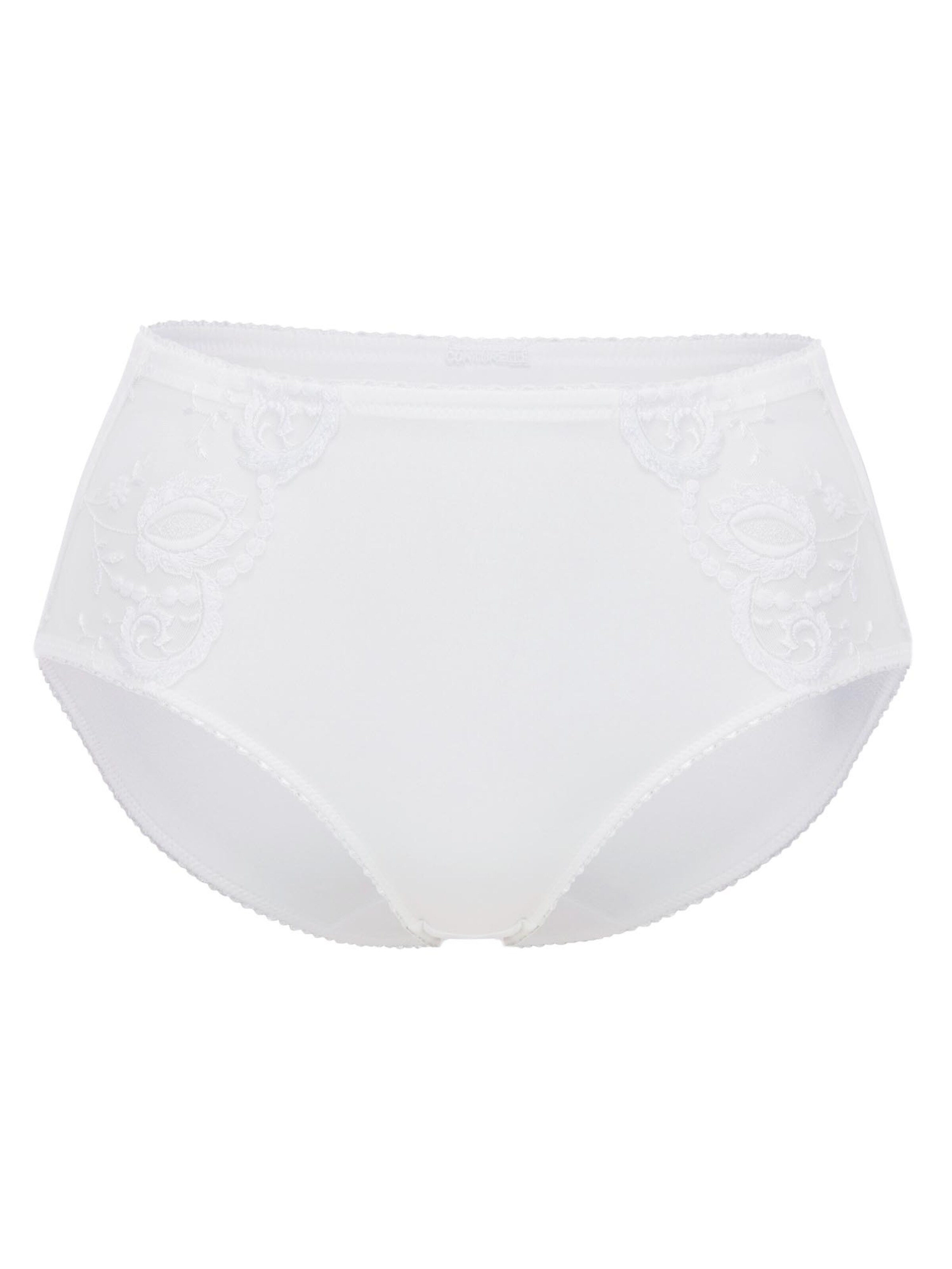 Conturelle Panty 'Provence' in White: front