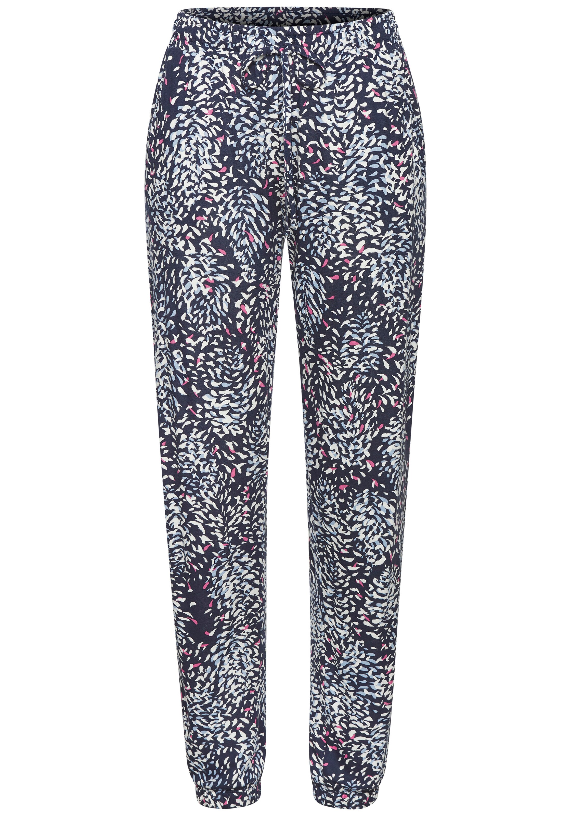 VIVANCE Tapered Broek in Blauw: voorkant