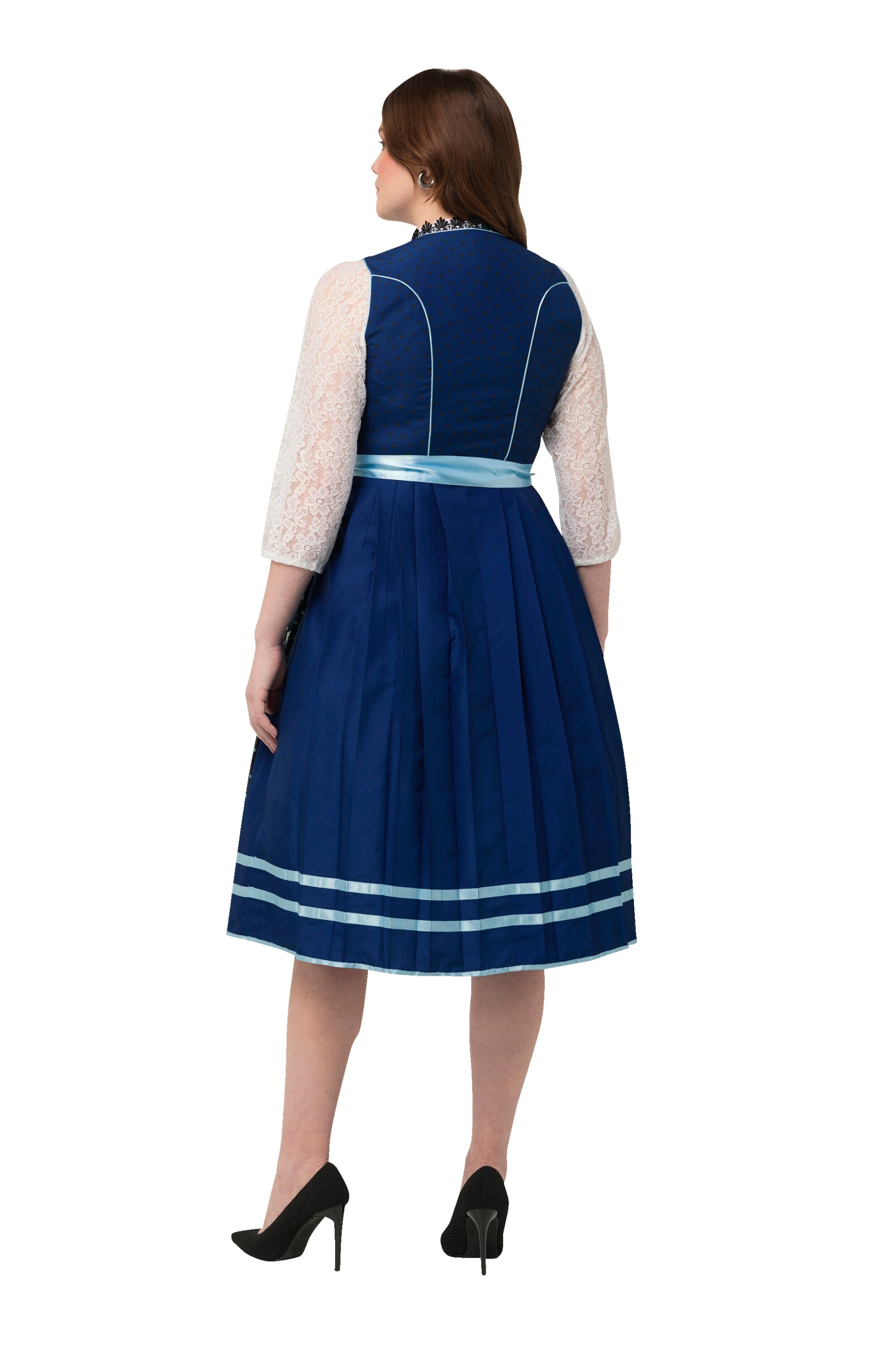 Ulla Popken Dirndl in Blauw