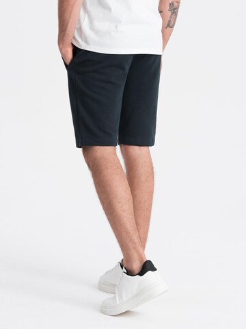 Regular Pantalon Ombre en noir