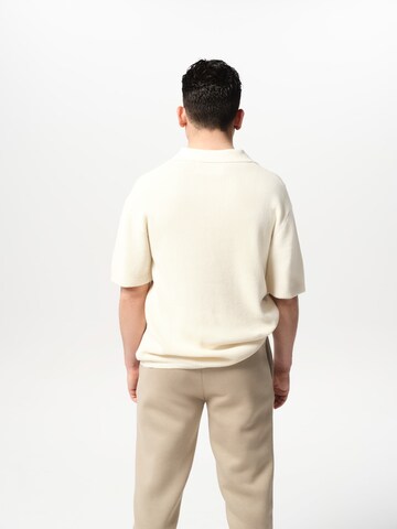 ABOUT YOU x Jaime Lorente Sweater 'Jean Polo' in White