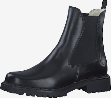 TAMARIS - Botas Chelsea en negro: frente