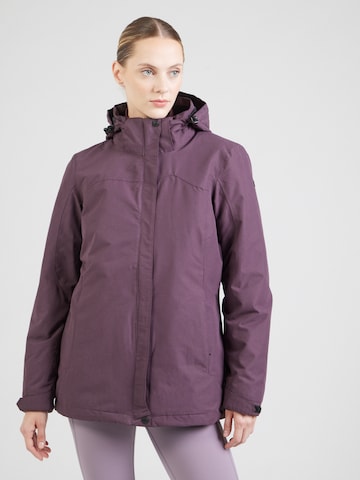 KILLTEC Outdoorjacke 'KOW 303' in Lila: Vorderseite